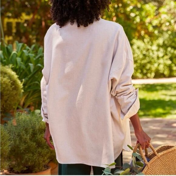 Frank & Eileen Mcloghlin Utility Shirt in Natural XS - Picture 7 of 10